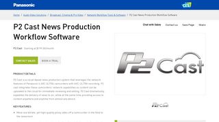 
                            4. Panasonic P2 Cast – Cloud Based News Production