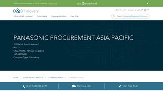 
                            11. PANASONIC PROCUREMENT ASIA PACIFIC Company Profile | Key ...