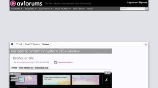 
                            9. Panasonic Smart TV System 2014 Review | AVForums