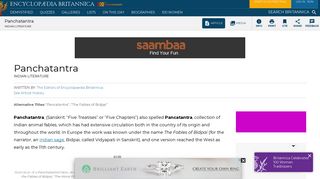 
                            10. Panchatantra | Indian literature | Britannica.com