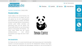 
                            11. Panda Coffee | etikett.de