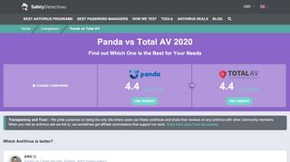
                            11. Panda vs Total AV 2019 – Why Did the Winner Win? - Safety Detective