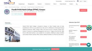 
                            5. Pandit Prithi Nath College (PPNC), Kanpur - 2019 Admission, Courses ...