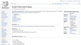 
                            12. Pandit Prithi Nath College - Wikipedia