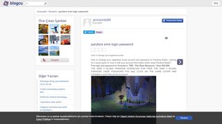 
                            8. pandora sims login password - arinrerinki89 - Blogcu.com