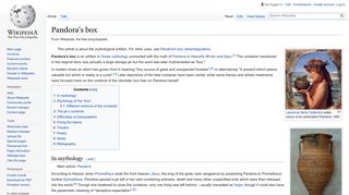 
                            9. Pandora's box - Wikipedia