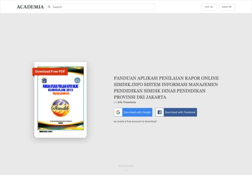 
                            11. PANDUAN APLIKASI PENILAIAN RAPOR ONLINE SIMDIK.INFO ...