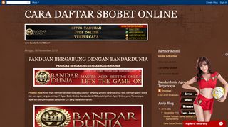 
                            4. panduan bergabung dengan bandardunia - cara daftar sbobet online