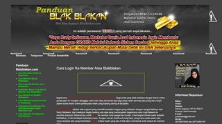 
                            4. Panduan Bisnis Blakblakan: Cara Login Ke Member Area Blakblakan