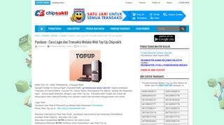 
                            5. Panduan : Cara Login dan Transaksi Melalui Web Top Up Chipsakti ...