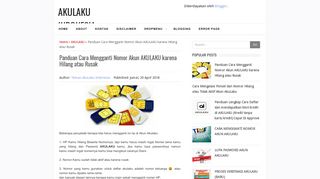 
                            7. Panduan Cara Mengganti Nomor Akun AKULAKU karena Hilang atau ...