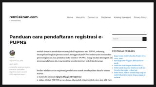 
                            10. Panduan cara pendaftaran registrasi e-PUPNS – remCakram.com