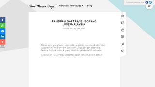 
                            8. Panduan Daftar/Isi Borang JobsMalaysia » - Saya Share