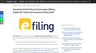 
                            4. √ Panduan DJP Online | Cara Lapor Efiling Pajak SPT Tahunan ...