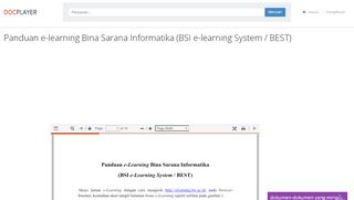 
                            10. Panduan e-learning Bina Sarana Informatika (BSI e ... - DocPlayer.info