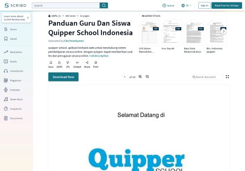 
                            10. Panduan Guru Dan Siswa Quipper School Indonesia - Scribd
