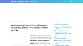 
                            6. Panduan Lengkap Cara Pengisian dan Penjelasan Takola serta ...