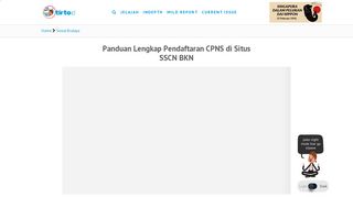 
                            7. Panduan Lengkap Pendaftaran CPNS di Situs SSCN BKN - Tirto.ID