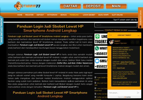 
                            11. Panduan Login Judi Sbobet Lewat HP Smartphone Android Lengkap