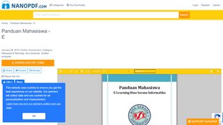 
                            13. Panduan Mahasiswa E-Learning Bina Sarana Informatika
