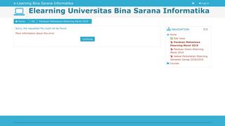 
                            5. panduan mahasiswa universitas bina sarana ... - E-Learning BSI