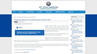 
                            8. Panduan Melihat Data Mahasiswa di PDPT Dikti | UPT Pusat ...