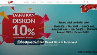 
                            10. Panduan Membeli Paket Data di loop.co.id