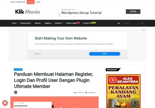 
                            4. Panduan Membuat Halaman Register, Login Dan Profil User Dengan ...