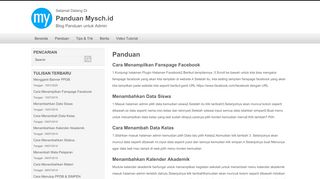 
                            5. Panduan Mysch.id