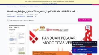 
                            8. Panduan_Pelajar_-_MoocTitas_Versi_2.pdf - PANDUAN PELAJAR ...