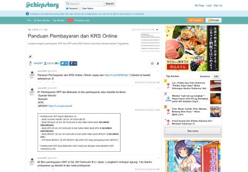 
                            7. Panduan Pembayaran dan KRS Online - Chirpstory