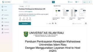 
                            9. Panduan Pembayaran Mahasiswa UIR - Scribd