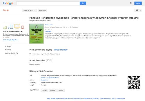 
                            5. Panduan Pengaktifan Mykad Dan Portal Pengguna MyKad Smart Shopper ... - Keputusan Buku Google