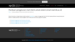 
                            8. Panduan pengaturan mail client untuk sistem email mail.itb.ac.id ...