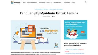 
                            7. Panduan phpMyAdmin Untuk Pemula | Blog Dewaweb