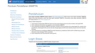 
                            1. Panduan untuk Siswa - SNMPTN 2019