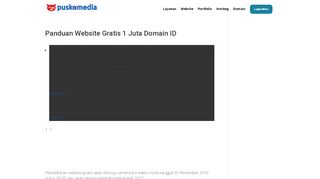 
                            6. Panduan Website Gratis 1 Juta Domain ID | PuskoMedia | Web desain ...