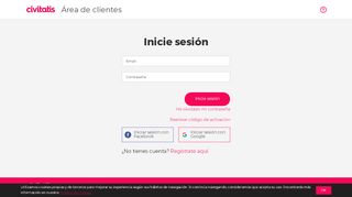 
                            1. Panel de clientes de Civitatis.com - Login