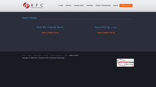 
                            2. Panel klienta » Internet.RFC.pl