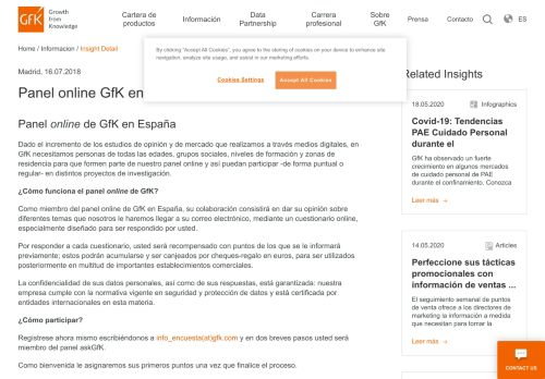 
                            3. Panel online GfK en España