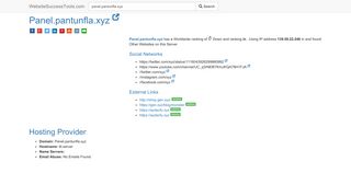 
                            2. Panel.pantunfla.xyz Error Analysis (By Tools) - Website Success Tools