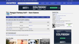 
                            9. Pangya Fantasy Golf Save Game Files for PSP - GameFAQs