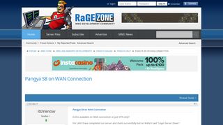 
                            11. Pangya S8 on WAN Connection - RaGEZONE - MMO development community