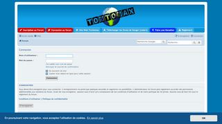 
                            7. - Panneau de l'utilisateur - Connexion - Tomtomax