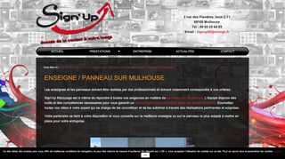 
                            2. Panneau Mulhouse › Sign'Up Marquage Publicitaire