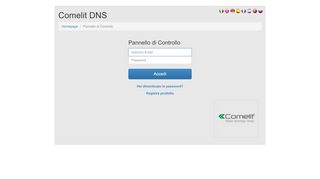 
                            1. Pannello di controllo - Comelit DNS