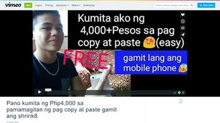 
                            9. Pano kumita ng Php4,000 sa pamamagitan ng pag copy at paste ...