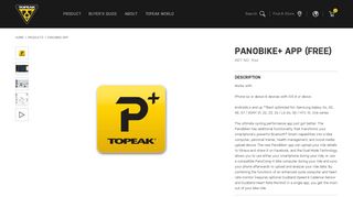 
                            2. PANOBIKE+ APP (FREE) | Topeak