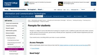 
                            6. Panopto for students | Administration and support services | Imperial ...