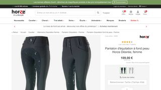 
                            7. Pantalon d'équitation à fond peau Horze Désirée, femme | Horze